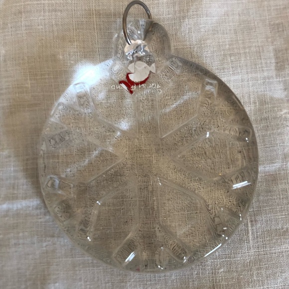 Vtg Iittala Glass Snowflake Ornament - Picture 3 of 12